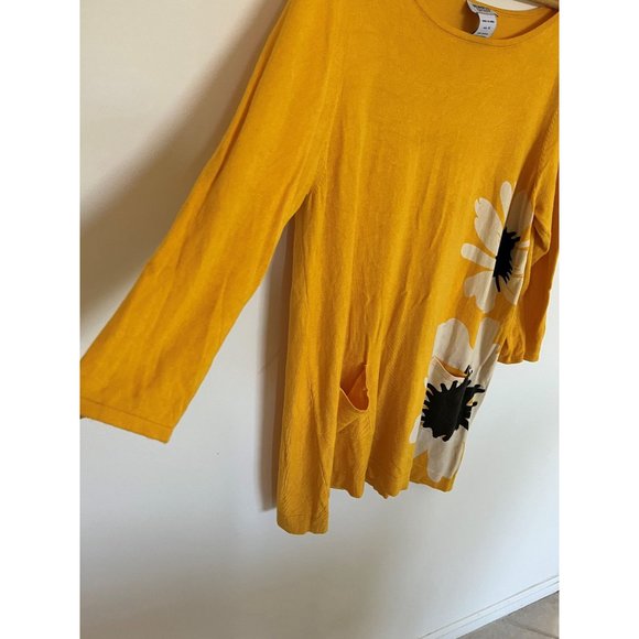 Monroe & Maine Tunic 1X Top Blouse Floral Stretchy Summer - Picture 4 of 6